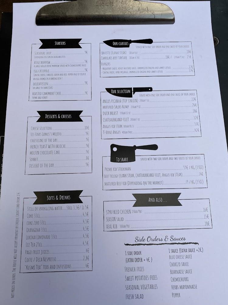 Les Fines Lames - Menu Image 2